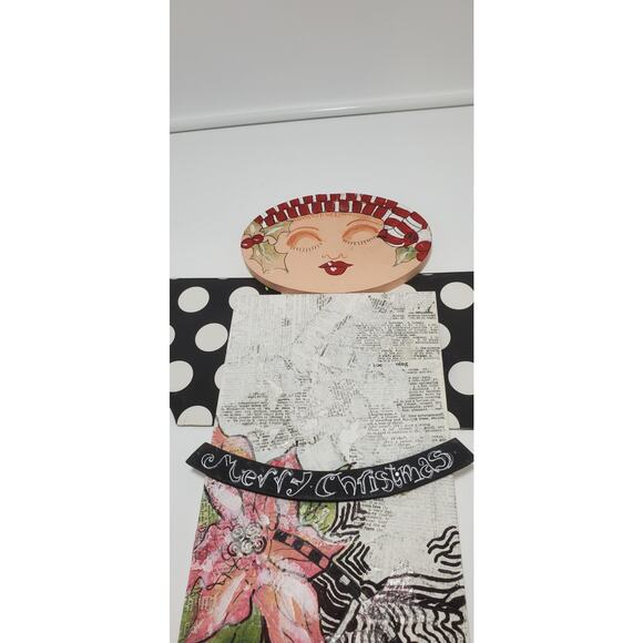 Hand Painted & signed by the artist, Wood Christmas Angel 25" PRE-OWNED - Picture 4 of 4